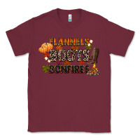 Burgundy flannels boots and bonfires Classic Tee - CowGirlArtShop