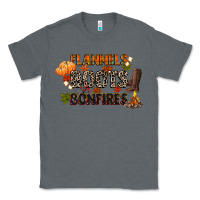Charcoal Heather flannels boots and bonfires Classic Tee - CowGirlArtShop