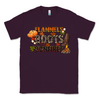 Plum flannels boots and bonfires Classic Tee - CowGirlArtShop