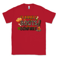 Red flannels boots and bonfires Classic Tee - CowGirlArtShop