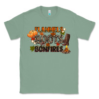 Sage flannels boots and bonfires Classic Tee - CowGirlArtShop