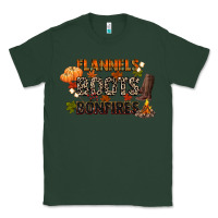 Sports Green flannels boots and bonfires Classic Tee - CowGirlArtShop