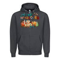 Smoke just a girl who loves fall Zipper Hoodie - AdoDesignShop