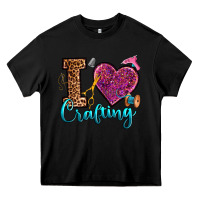 Black i love crafting Heavy Core Tee - RanaPortraitStore
