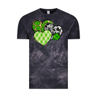 Cloud Black St. Patrick's Day cowhide hearts Vintage Tee - OliviaCreatesArt
