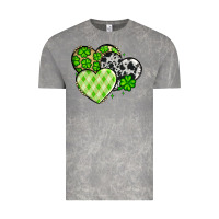 Cloud Rock St. Patrick's Day cowhide hearts Vintage Tee - OliviaCreatesArt