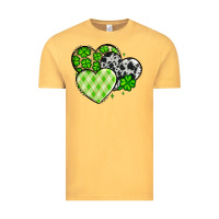 Vintage Mustard St. Patrick's Day cowhide hearts Vintage Tee - OliviaCreatesArt