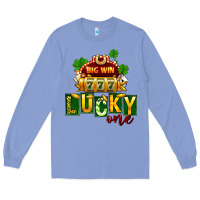 Colony Blue St Patricks Lucky One Long Sleeve Tee - FaDigitalArtStudio