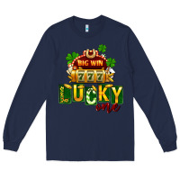Navy St Patricks Lucky One Long Sleeve Tee - FaDigitalArtStudio