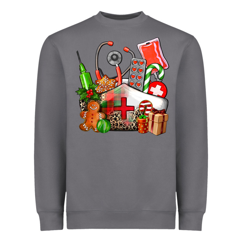 Nurse  And Christmas Heavyweight Sweatshirt by AdoDesignShop | Teevron