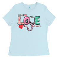 Baby Blue love nursing Ladies Tee - CowGirlArtShop