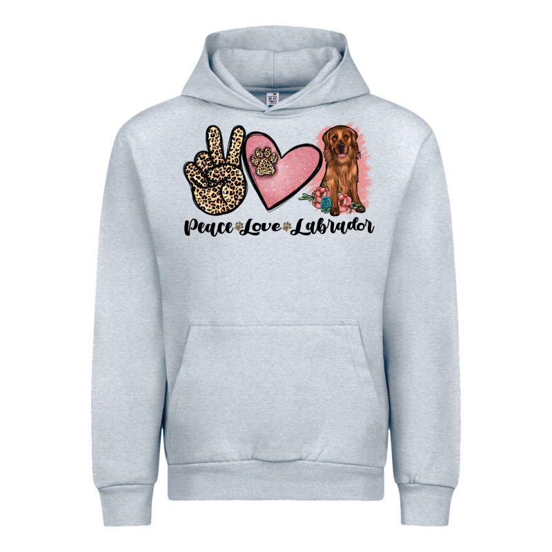 Peace Love Labrador Urban Hoodie by JahusDesignShop | Teevron