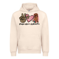 Sandshell peace love labrador Urban Hoodie - JahusDesignShop
