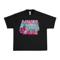 Black Cancer picked the wrong girl Breast Cancer Urban Heavy Tee - FaDigitalArtStudio