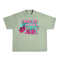 Oil Green Cancer picked the wrong girl Breast Cancer Urban Heavy Tee - FaDigitalArtStudio
