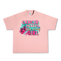 Salmon Cancer picked the wrong girl Breast Cancer Urban Heavy Tee - FaDigitalArtStudio