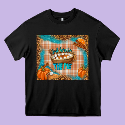 Just Here For The Pie Heavy Core Tee Designed By Tumblerdesignbyshophia