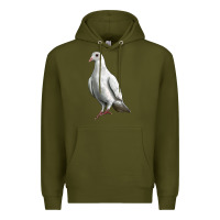 Army Green Dove Premium Hoodie - LillyAllenDesigns