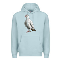 Blue Mist Dove Premium Hoodie - LillyAllenDesigns