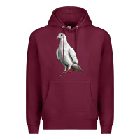 Burgundy Dove Premium Hoodie - LillyAllenDesigns