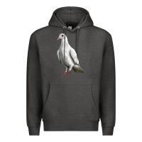 Charcoal Heather Dove Premium Hoodie - LillyAllenDesigns