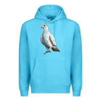 Ocean Blue Dove Premium Hoodie - LillyAllenDesigns