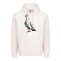 Pale Pink Dove Premium Hoodie - LillyAllenDesigns