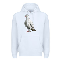 White Dove Premium Hoodie - LillyAllenDesigns