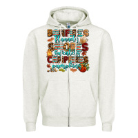 Oatmeal Heather bonfires flannels smores Zipper Hoodie - AdoDesignShop