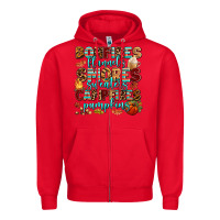 Red bonfires flannels smores Zipper Hoodie - AdoDesignShop