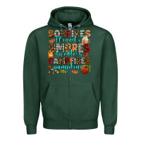 Sports Green bonfires flannels smores Zipper Hoodie - AdoDesignShop