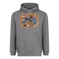 Storm aztec leopard cowhide wood western background Heavyweight Hoodie - AdoDesignShop