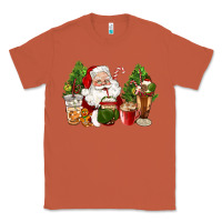Copper santa coffee cups christmas Classic Tee - CowGirlArtShop