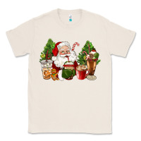 Natural santa coffee cups christmas Classic Tee - CowGirlArtShop