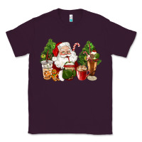 Plum santa coffee cups christmas Classic Tee - CowGirlArtShop