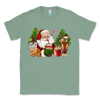 Sage santa coffee cups christmas Classic Tee - CowGirlArtShop