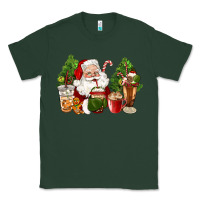 Sports Green santa coffee cups christmas Classic Tee - CowGirlArtShop
