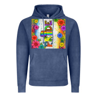 Vintage Denim LGBTQ+ Pride With Flower Tumbler Vintage Hoodie - BundleAndBundleShop