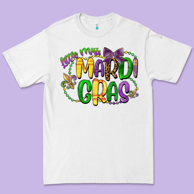 Little Miss Mardi Gras Premium Tee Designed By Cowgirlartshop