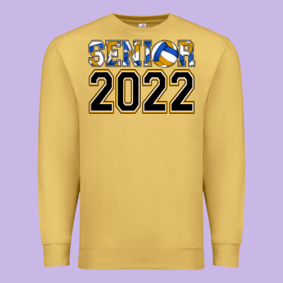 Senior Volleyball Premium Sweatshirt Designed By Adodesignshop