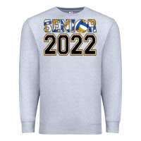 Heather Grey senior volleyball Premium Sweatshirt - AdoDesignShop