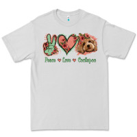 Dove Grey Peace Love Cockapoo Premium Tee - Jasminsmagicworld
