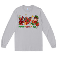 Moon Dust Peace Love Elf Christmas Long Sleeve Tee - BundleAndBundleShop