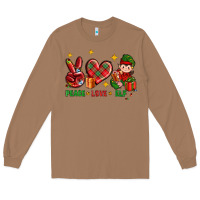 Peace Love Elf Christmas Long Sleeve Tee | Teevron