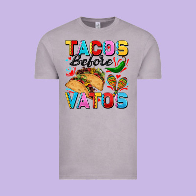 Tacos Before Vatos Valentine's Day Vintage Tee Designed By Fadigitalartstudio