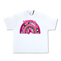 White Breast Cancer rainbow Urban Heavy Tee - FaDigitalArtStudio