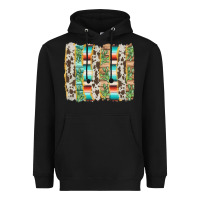 Black western brushstroke Heavyweight Hoodie - AdoDesignShop
