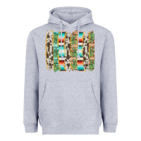 Heather Grey western brushstroke Heavyweight Hoodie - AdoDesignShop
