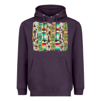Plum western brushstroke Heavyweight Hoodie - AdoDesignShop