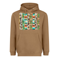 Toasted Coconut western brushstroke Heavyweight Hoodie - AdoDesignShop